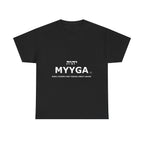 MYYGA - Make Yahweh And Yeshua Great Again - logo tee | Hebrew lettering graphic shirt