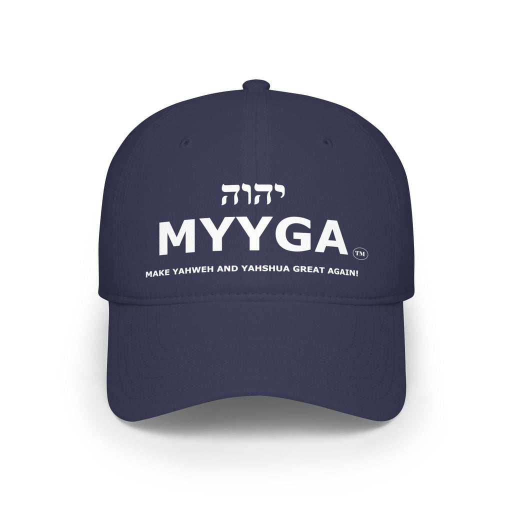 MYYGA - Make Yahweh And Yahshua Great Again - distressed logo Classic Dad Cap | vintage embroidered baseball hat