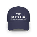 MYYGA - Make Yahweh And Yahshua Great Again - distressed logo Classic Dad Cap | vintage embroidered baseball hat