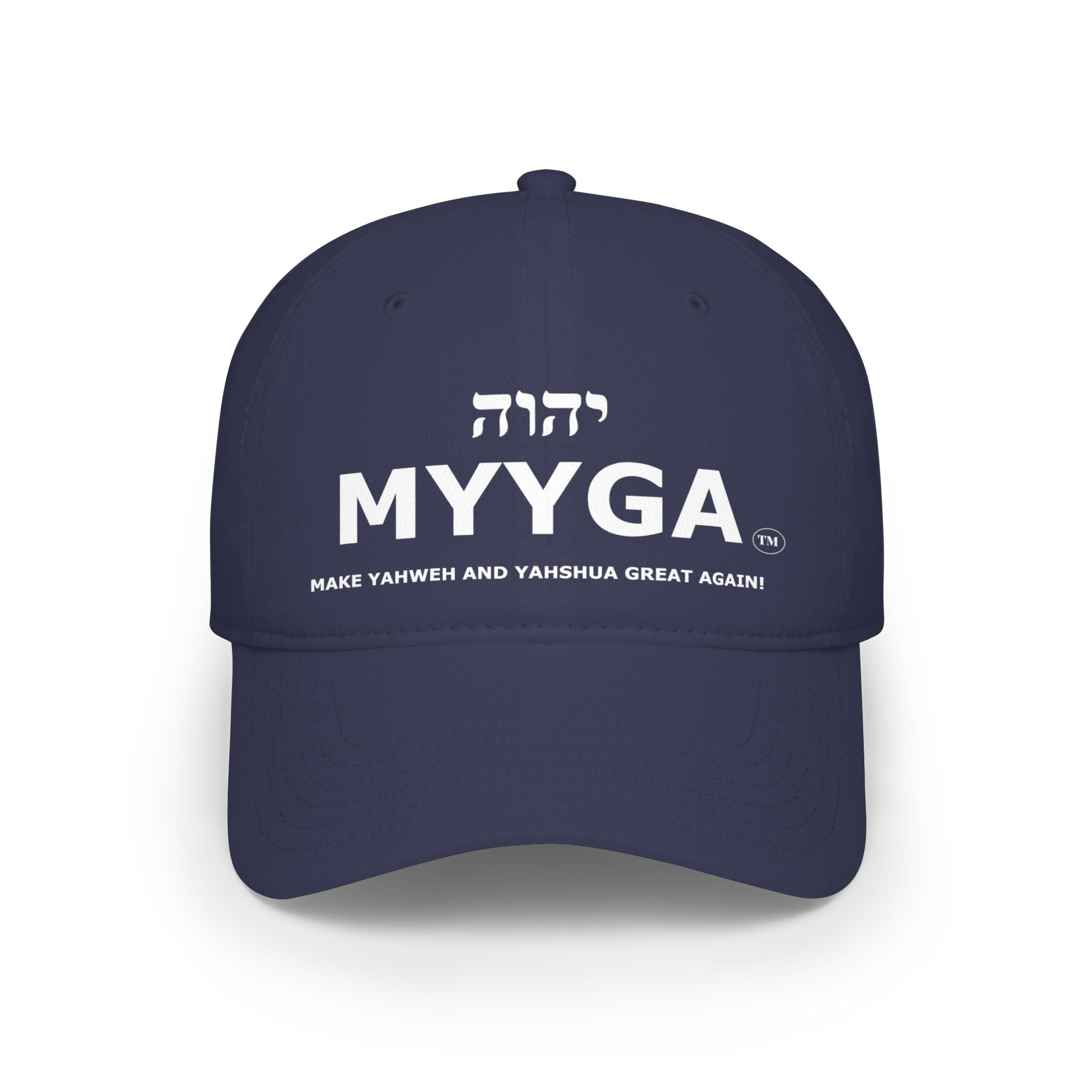 MYYGA - Make Yahweh And Yahshua Great Again - distressed logo Classic Dad Cap | vintage embroidered baseball hat
