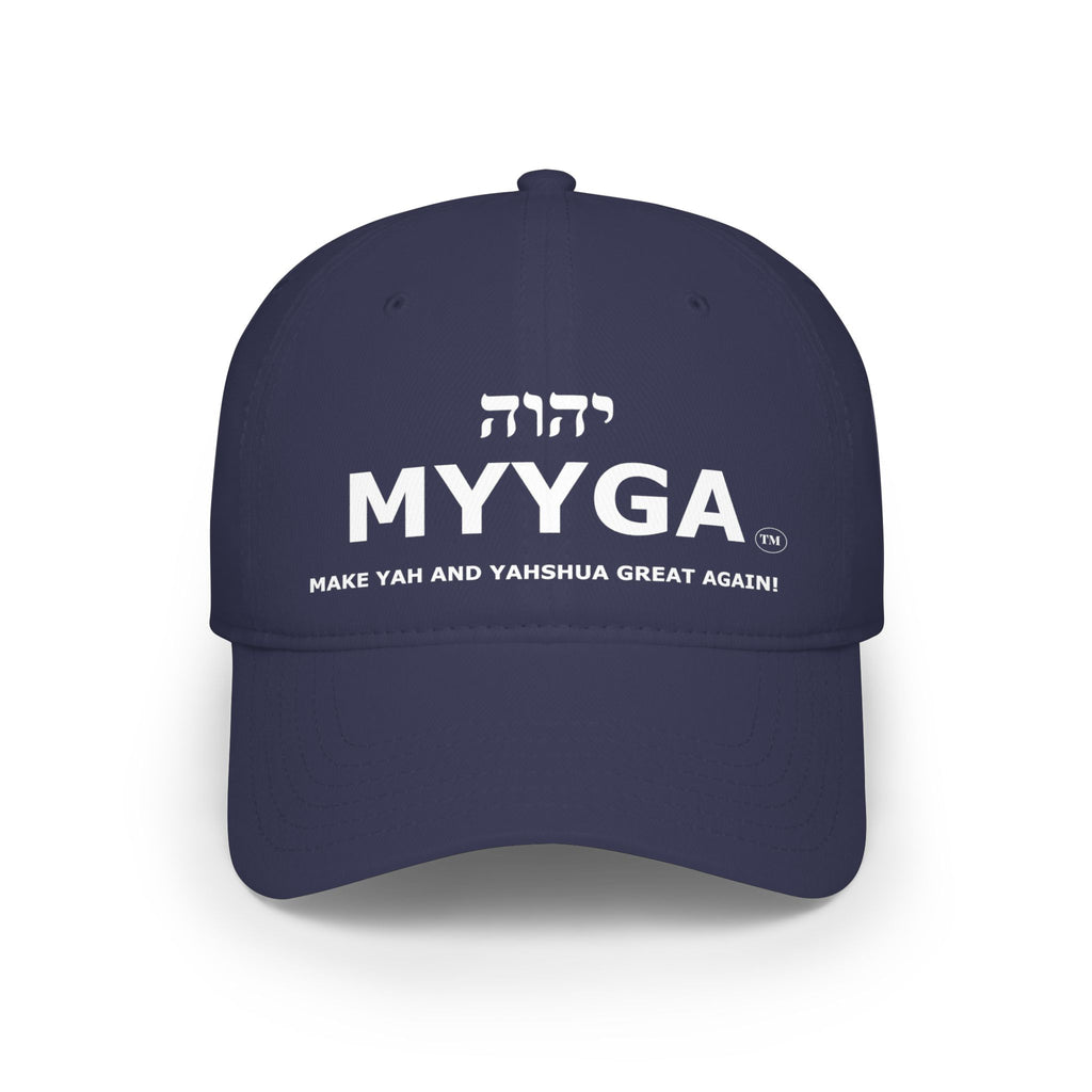 MYYGA - Make Yah And Yeshua Great Again - distressed logo Classic Dad Cap | vintage embroidered baseball hat