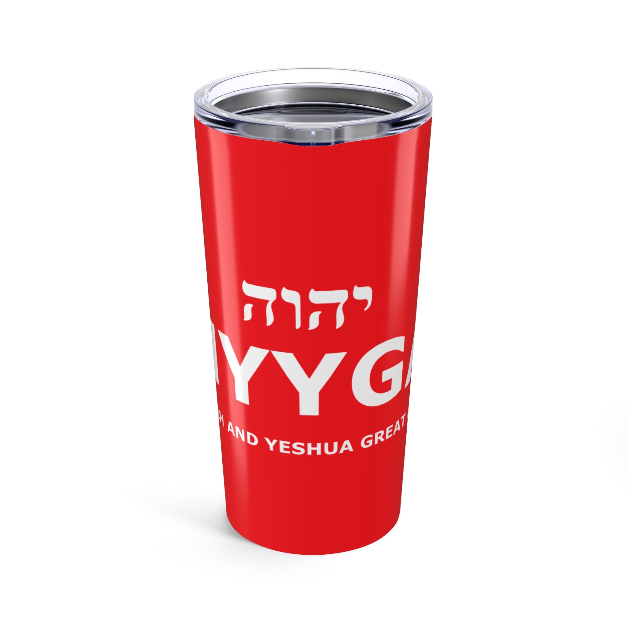 MYYGA - Make Yah And Yahshua Great Again - Tumbler 20oz | Red Scripture Design