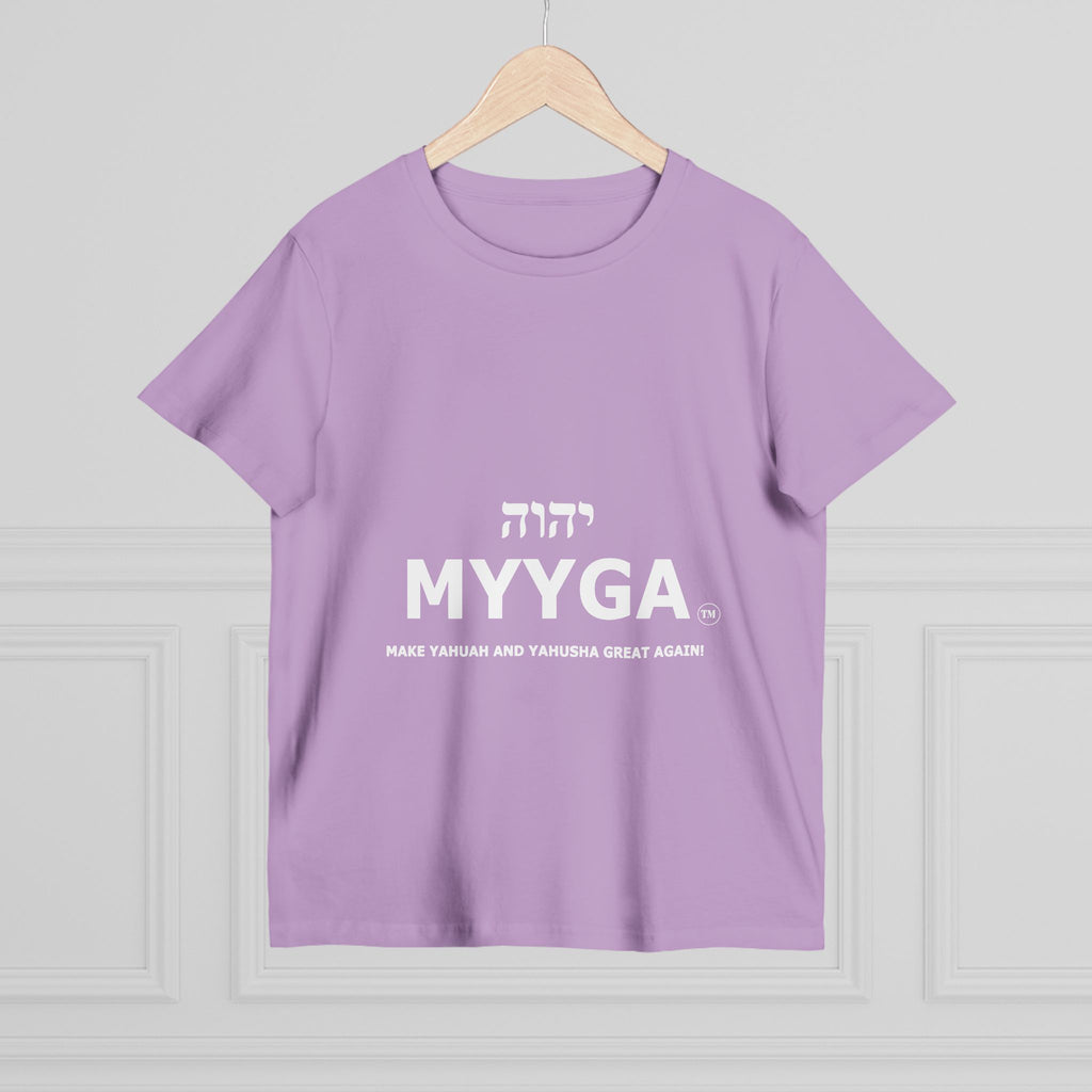 Maple Leaf Women’s Tee — Make Yahuah and Yahusha Great Again