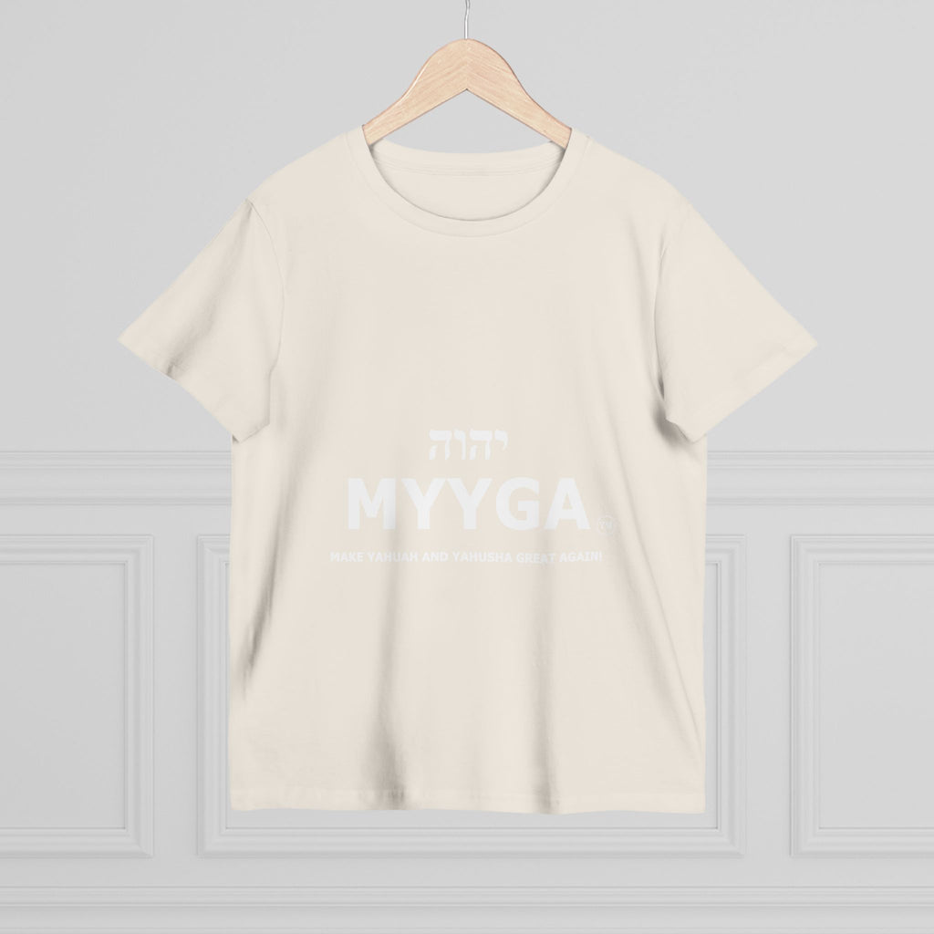 Maple Leaf Women’s Tee — Make Yahuah and Yahusha Great Again