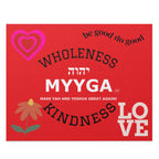 MYYGA - Make Yah And Yahshua Great Again - Puzzle | red logo Hebrew text, jigsaw