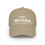 MYYGA - Make Yehovah And Yeshua Great Again - distressed logo Classic Dad Cap | vintage embroidered baseball hat
