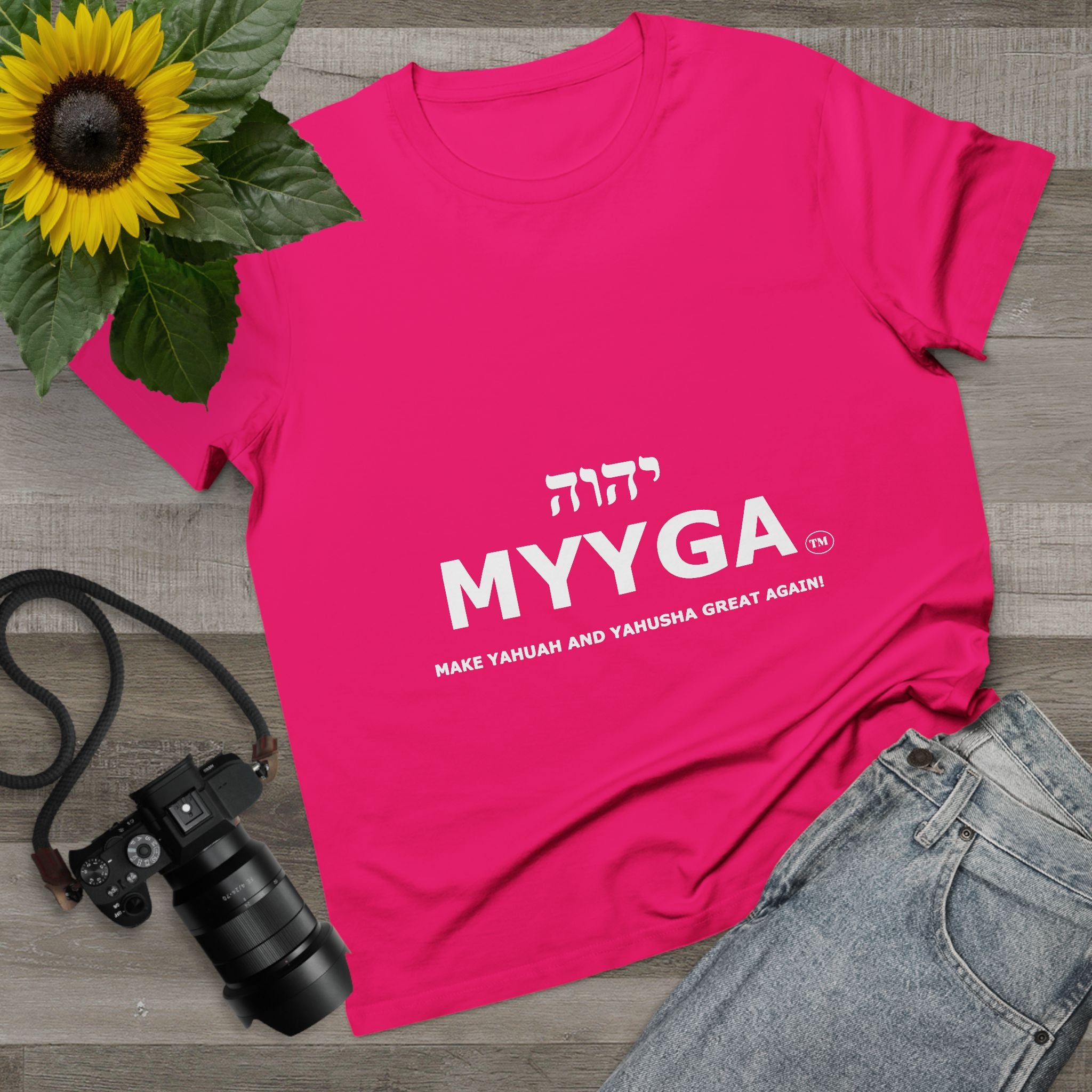Maple Leaf Women’s Tee — Make Yahuah and Yahusha Great Again